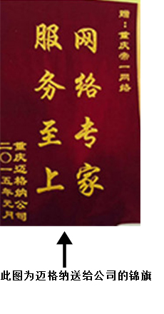 重慶網(wǎng)絡(luò)推廣專家錦旗